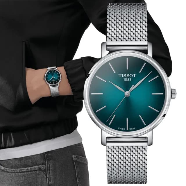 【TISSOT 天梭 官方授權】EVERYTIME LADY 經典優雅 時尚腕錶 畢業禮物 送禮 推薦(T1432101109100)