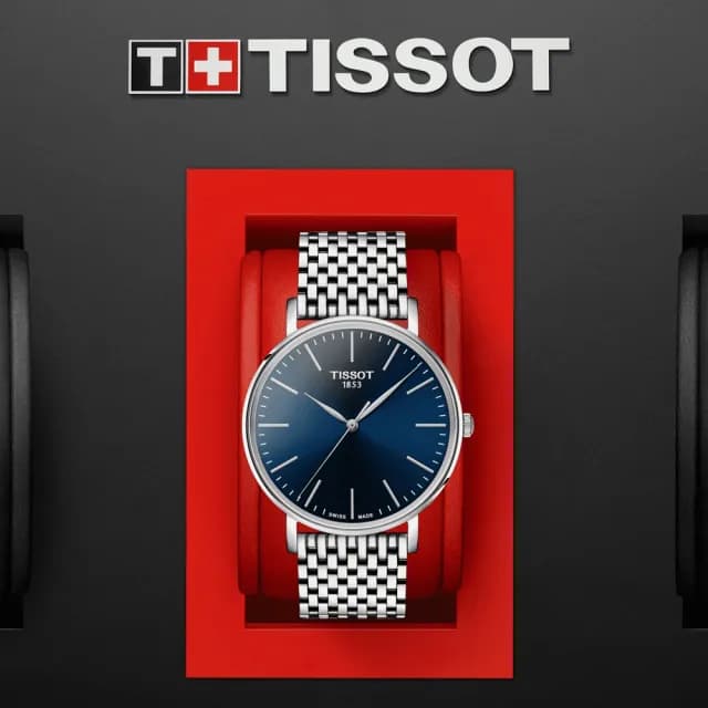 【TISSOT 天梭 官方授權】EVERYTIME LADY 經典優雅 時尚腕錶 畢業禮物 送禮 推薦(T1434101104100)