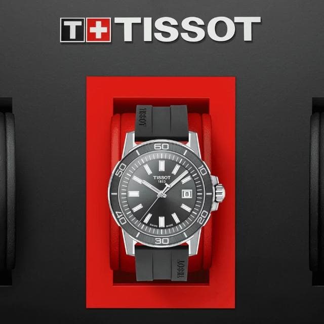 【TISSOT 天梭 官方授權】SUPERSPORT 時尚簡約腕錶 母親節 禮物 推薦(T1256101708100)