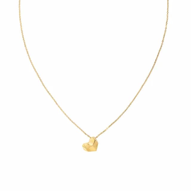 【Calvin Klein 凱文克萊】CK Faceted Heart 心型多切面項鍊 送禮推薦 禮物 送禮(35000036)