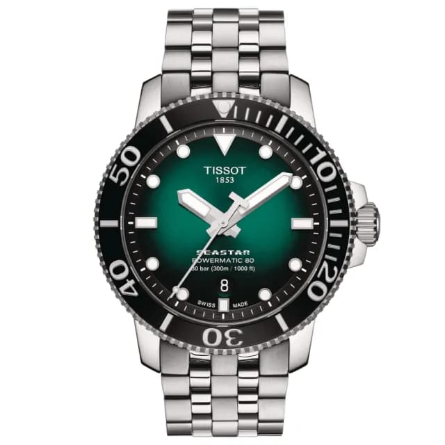 【TISSOT 天梭 官方授權】SEASTAR1000海星系列 潛水機械腕錶 七夕 情人節 禮物 送禮 推薦(T1204071109101)