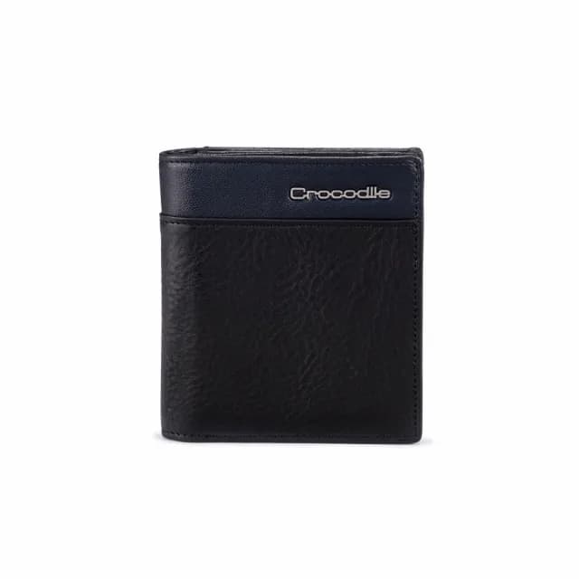 【Crocodile】情人節禮物 中性皮夾 直式男短夾/錢包 5卡夾 植鞣革 Square2.0系列-0103-11604-鱷魚皮件(新品