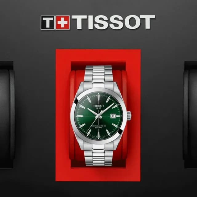 【TISSOT 天梭 官方授權】GENTLEMAN系列 矽游絲機械腕錶 畢業禮物 送禮 推薦(T1274071109101)