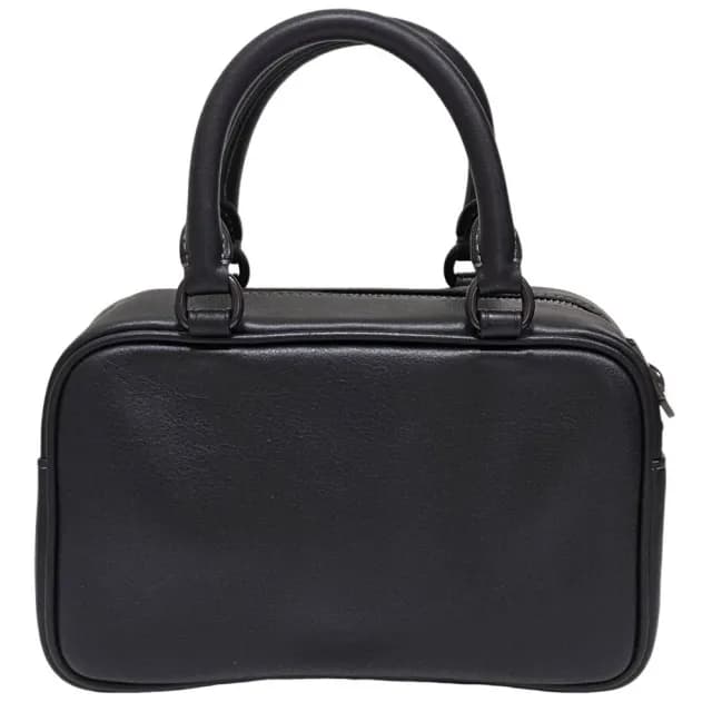 【COACH】新款 SATCHEL 斜背手袋保齡球包(黑色/贈原廠防塵袋紙袋)