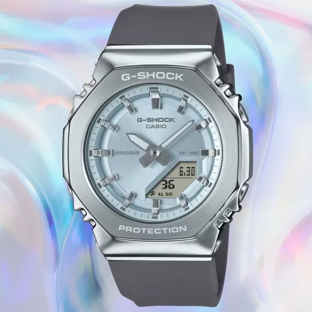 【CASIO 卡西歐】G-SHOCK WOMEN 時尚八角雙顯腕錶 七夕 情人節 送禮 推薦(GM-S2110-2A)
