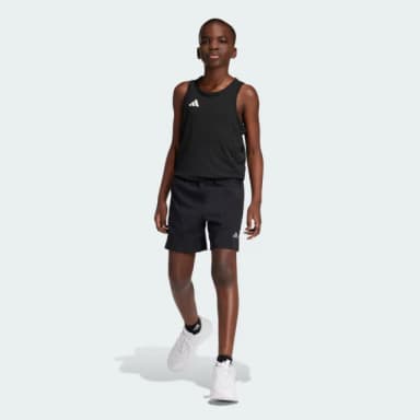 【adidas 愛迪達】運動短褲 吸濕排汗 童裝 IR6282