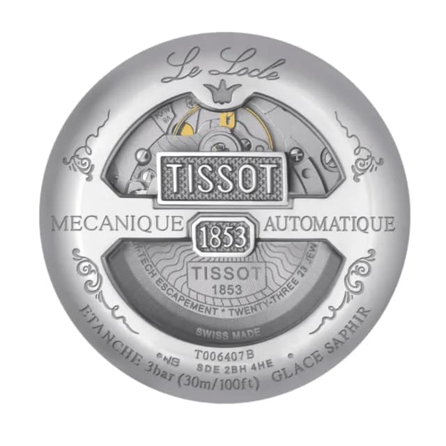 【TISSOT 天梭 官方授權】LE LOCLE 力洛克 經典羅馬機械腕錶 七夕 情人節 送禮 推薦(T0064071103300)