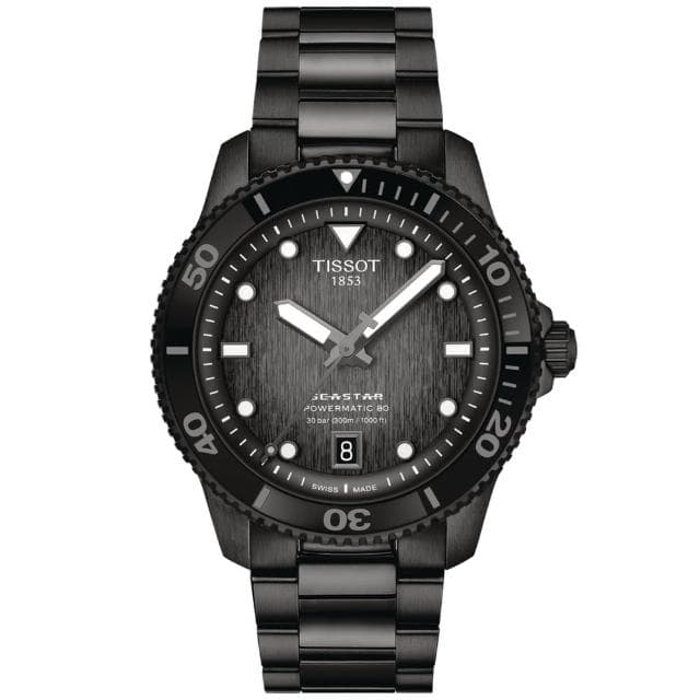 【TISSOT 天梭】SEASTAR1000海星系列 潛水機械腕錶 母親節 禮物 推薦(T1208073305100)