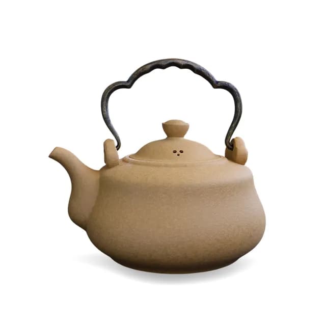 【台灣製造】古風陶瓷燒水壺 1600ml(茶具 燒水壺 鶯歌陶藝之 煮水壺)