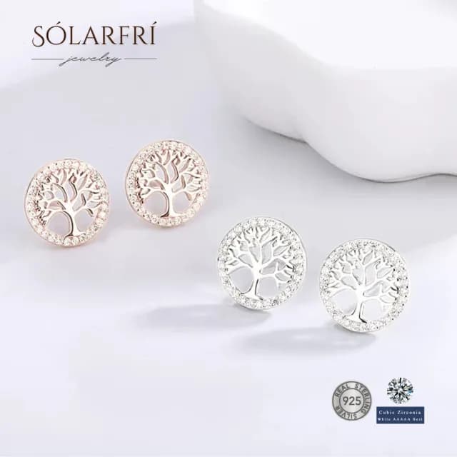 【SOLARFRi】銀針耳環｜閃耀輕奢小眾款親膚低敏 附品牌禮盒包裝(閨蜜情人女友母親老婆禮物)