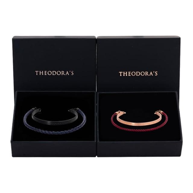 【THEODORA’S 希奧朵拉】精選多款｜相遇線索C型雙圈情侶對飾手鍊禮盒(情侶手環 情侶飾品 情人節禮物)