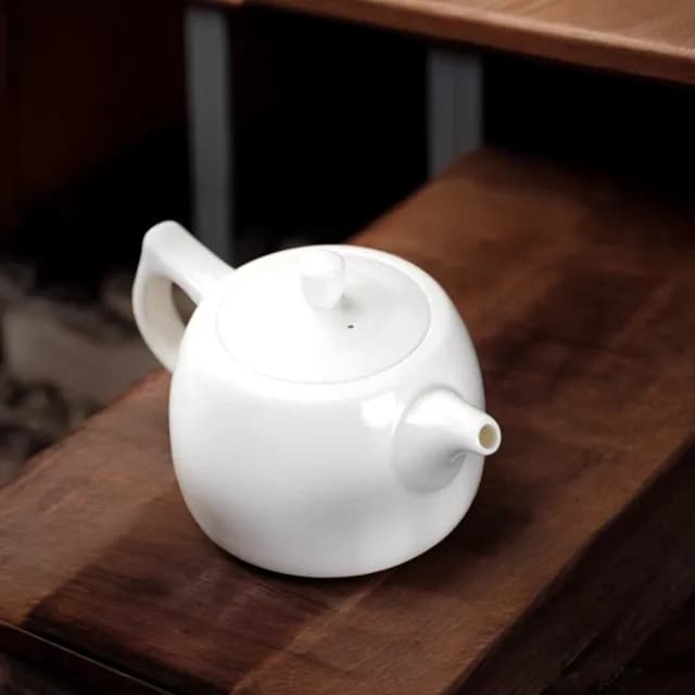 【美味好伙伴】羊脂玉瓷井欄壺(高白瓷 茶具 茶壺 泡茶壺 茶杯)