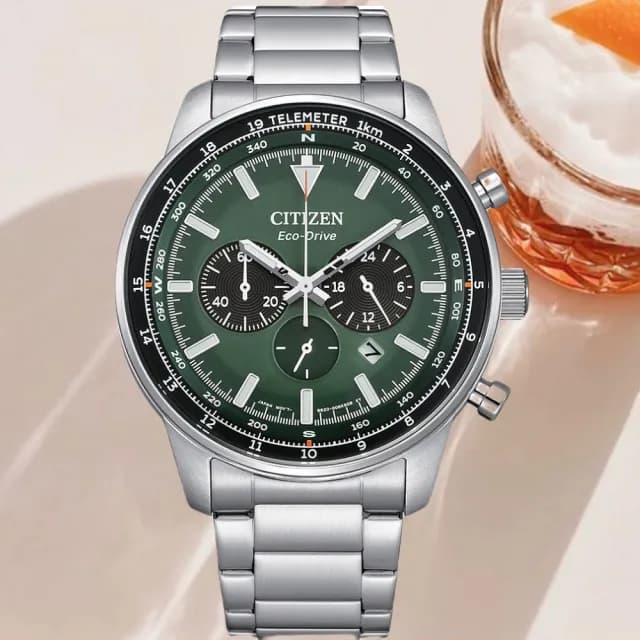【CITIZEN 星辰】Chronograph系列 光動能計時腕錶 禮物推薦(CA4500-91X)