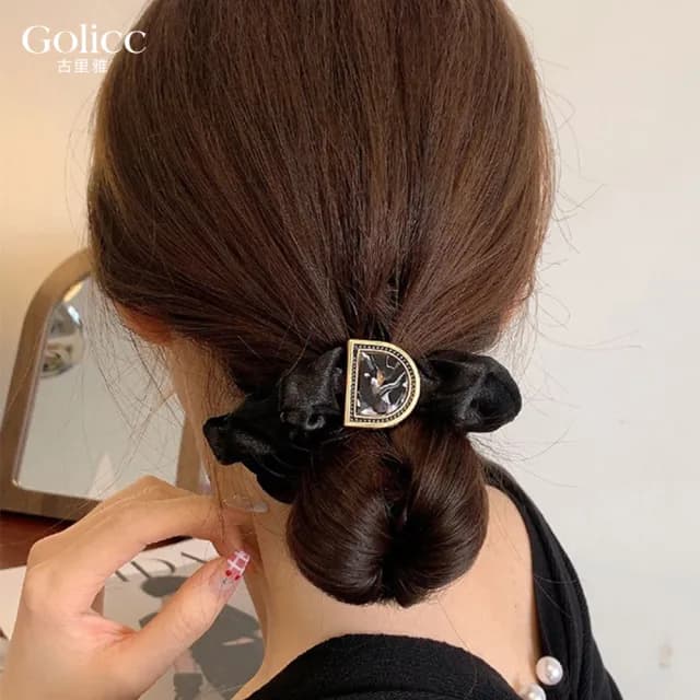【Gulicc】法式 古典氣質 髮圈(雙11 聖誕節 生日 髮飾 頭飾 大腸圈 髮夾 禮物)