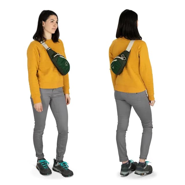 【Osprey】情人節禮物 Daylite Waist 隨身腰包 翠綠帶/綠色樹冠(運動腰包 多功能腰包 旅行腰包)