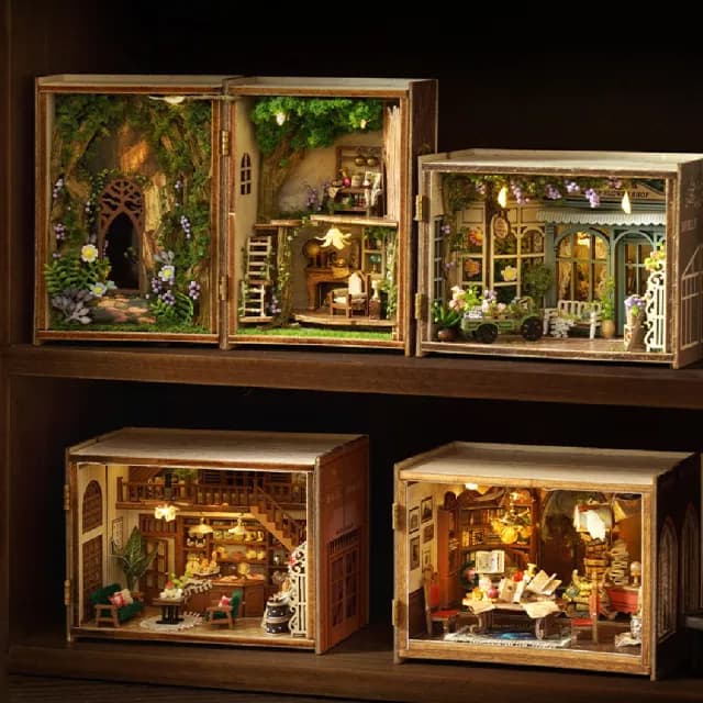 【半島良品】DIY手做創意小屋奇幻魔方(智趣屋畢業禮物 聖誕禮物 生日禮物 小夜燈)