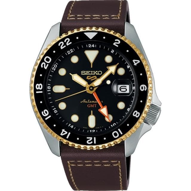 【SEIKO 精工】官方授權 5 Sports系列 GMT機械錶 送禮推薦(SSK036K1/4R34-00A0J)