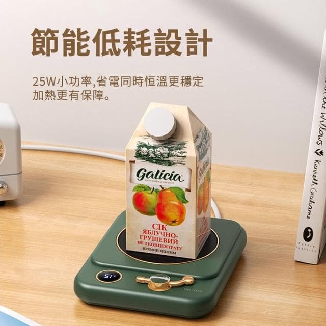 【ANTIAN】USB重力感應數顯恆溫杯墊 電熱暖杯墊 暖牛奶加熱墊 辦公室杯墊 交換禮物(母親節禮物)