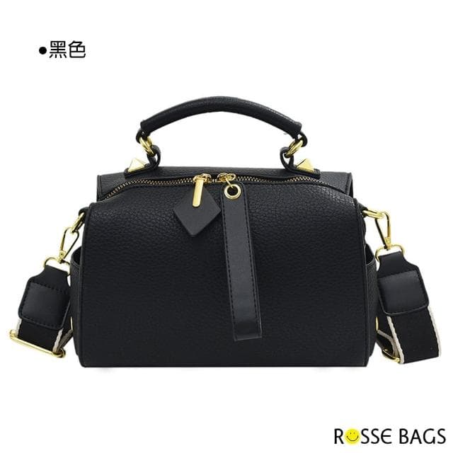 【Rosse Bags】母親節禮物 質感潮流配色軟皮手提肩背枕頭包(現+預  白色 / 灰色 / 卡其色 / 棕