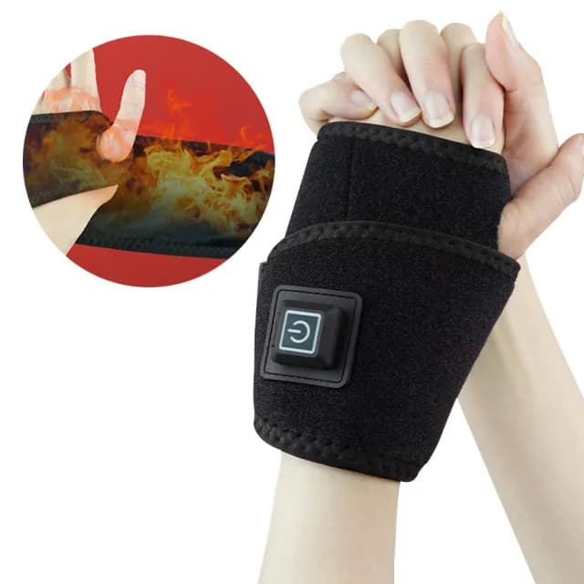 【Alison】智能三檔溫控電熱護腕帶 發熱保暖護手腕熱敷帶 加熱運動護腕套 熱敷護具(交換禮物)