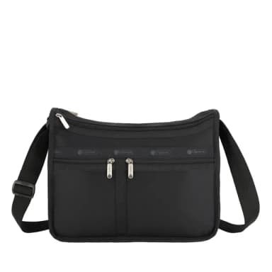 【Lesportsac】DELUXE EVERYDAY BAG 日常百搭斜背包 母親節 送禮 禮物(神秘黑)