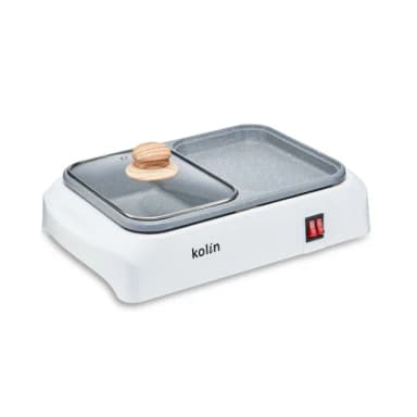 【Kolin 歌林】麥飯石火烤兩用鍋KHL-MN211(燒烤盤/鐵板燒/料理盤/電火鍋/料理鍋/中秋烤肉)