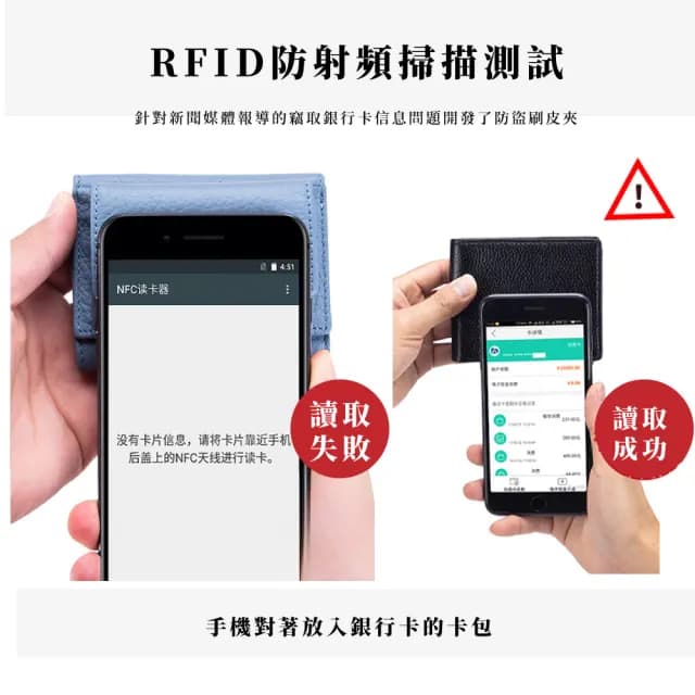 【清新家】日系RFID氣質藍真皮零錢包(真皮包包 頭層牛皮 防盜刷 零錢包 信用卡 票卡夾 短