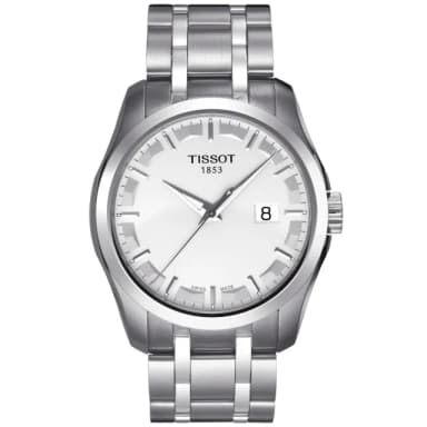 【TISSOT 天梭 官方授權】COUTURIER 簡約石英腕錶 母親節 禮物 推薦(T0354101103100)