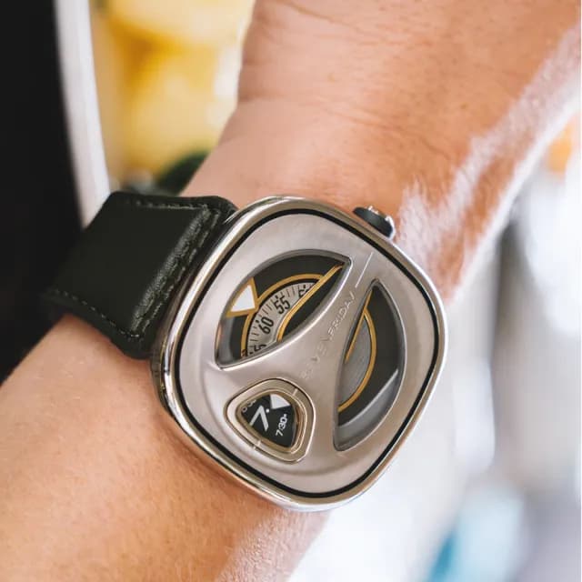 【SEVENFRIDAY】ME系列流線型機械錶-墨綠皮帶/44.5x44mm 送禮 禮物 推薦(ME1/02)