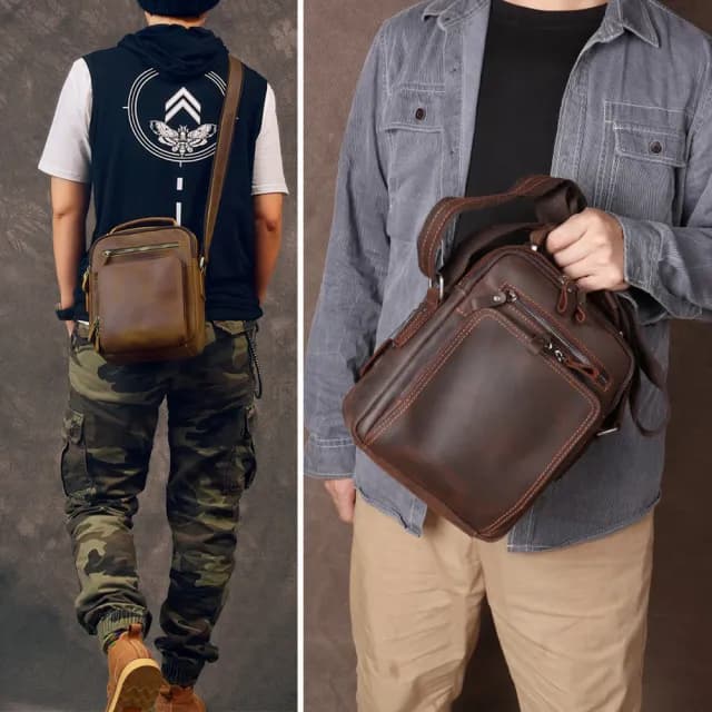 【KT DADA】雙11 牛皮斜背包 郵差包 男士包包 男包 真皮包包 斜背包 爸爸禮物 男生包包 生日禮