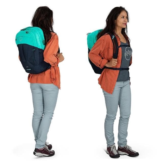 【Osprey】Comet 30 多功能休閒後背包 30L 黑色(商務通勤背包 電腦背包 筆電背包)