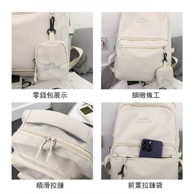 【Janyo】母親節禮物 時尚大容量減負雙肩包 國中學生書包 簡約休閒後背包 交換禮物(旅行背包/電腦)