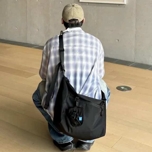 【KT DADA】男包 包包 工裝包 斜背包 休閒郵差包 尼龍斜背包 黑色包包 男生禮物 多功能包包
