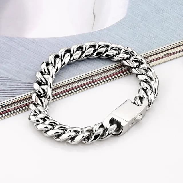 【AchiCat】古巴鍊．手鍊．粗鏈條．個性(送男生．白色情人節禮物)