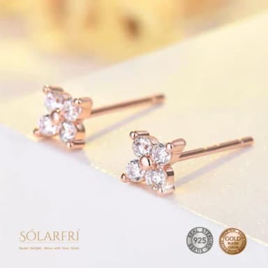 【SOLARFRi】銀針耳環｜閃耀輕奢小眾款親膚低敏 附品牌禮盒包裝(閨蜜情人女友母親老婆禮物)