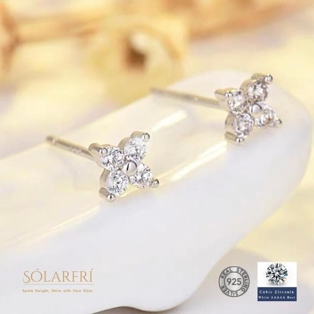 【SOLARFRi】銀針耳環｜優選親膚材質配戴舒適 附品牌禮盒包裝(閨蜜情人女友母親老婆禮物)