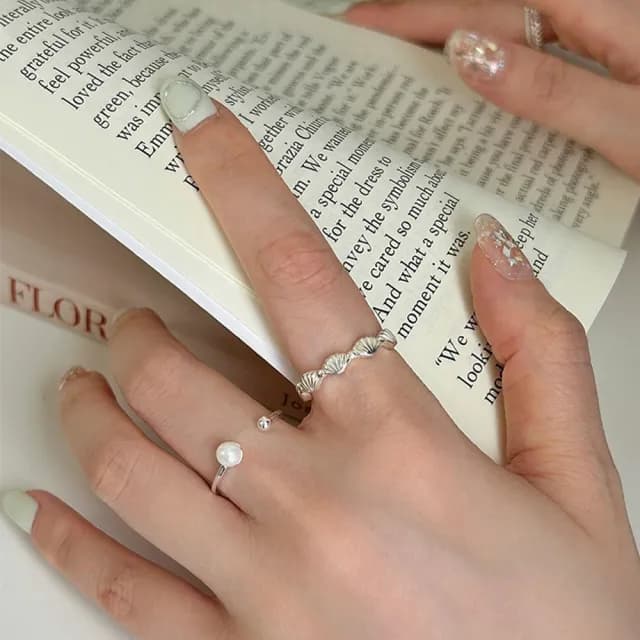 【MoonDy】雙11 銀戒 金戒指 韓國戒指 日系戒指 指環 可愛戒指 純銀戒指 貝殼戒指 情人節禮物