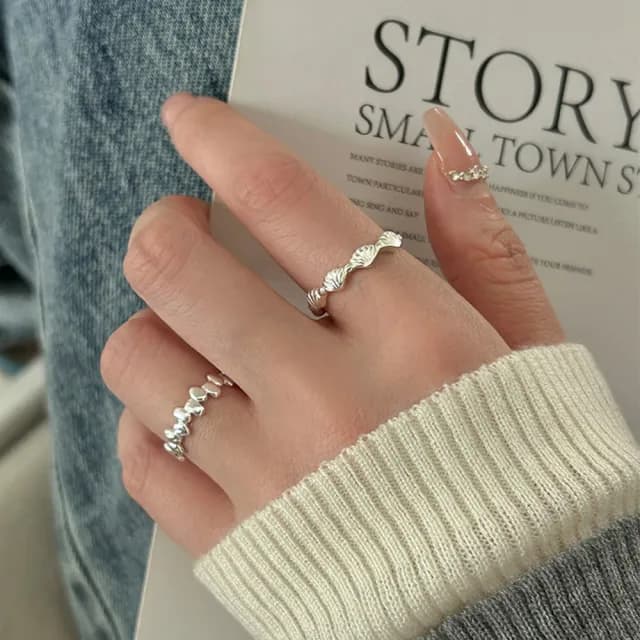 【MoonDy】雙11 銀戒 金戒指 韓國戒指 日系戒指 指環 可愛戒指 純銀戒指 貝殼戒指 情人節禮物