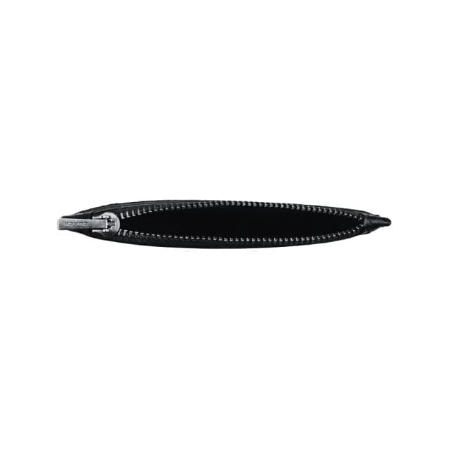 【COACH】荔枝紋皮革證件名片夾卡夾零錢包(黑色)