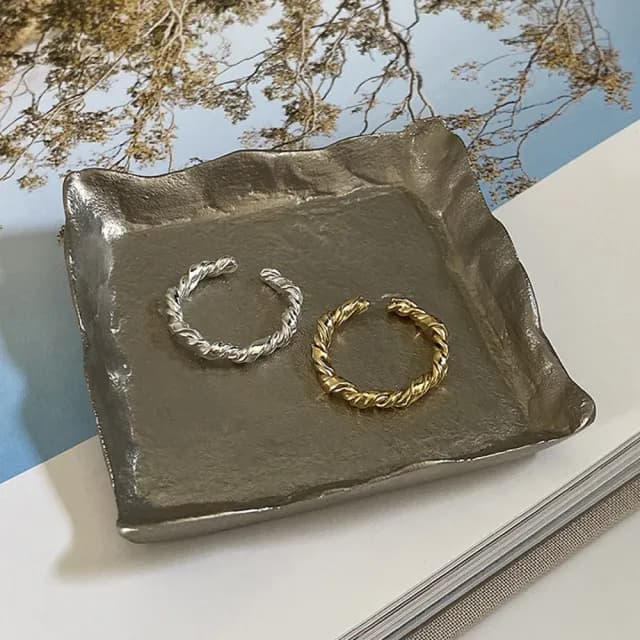 【KT DADA】雙11 925純銀戒指 k金戒指 戒指女ins 可調節戒指 個性戒指 戒指女生韓版 情人節禮物