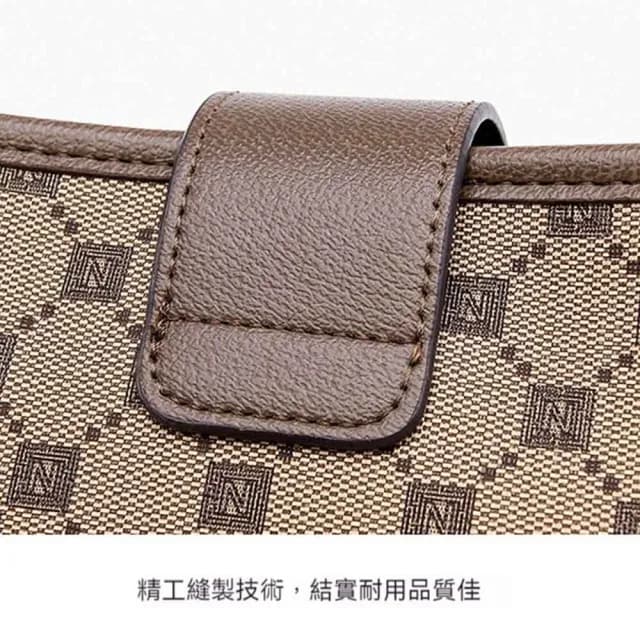 【MoonDy】情人節禮物 水桶包 軟皮包包 防水包 耐刮包 實用包包 百搭包包 大容量斜背包 老花水桶包 女生斜