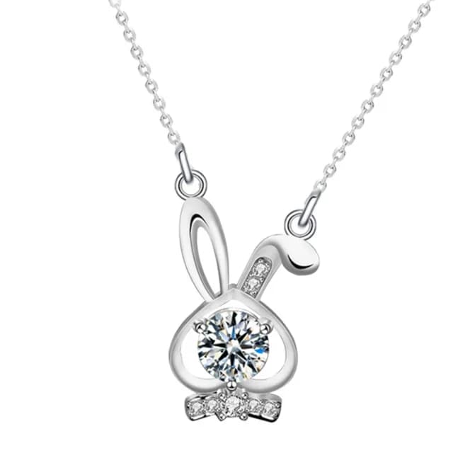 【MoonDy】情人節禮物 項鍊 莫桑鑽石 純銀項鍊 招財項鍊 新娘飾品 結婚禮物 女生生日禮物 925純銀項鍊 女生
