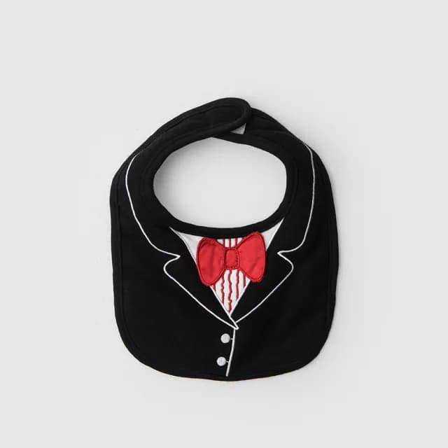 【美國Frenchie Mini Couture】經典燕尾服圍兜(口水巾萬聖節童裝)