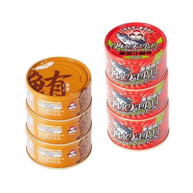 【東和食品】買一送一_無添加油漬鮪魚*3罐+無添加番茄汁鯖魚紅*3罐共6罐(好媽媽的味道/送禮推薦)