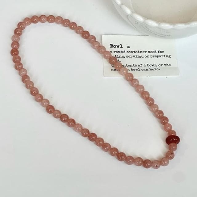 【Penny珮妮】太陽石+紅瑪瑙雙圈手鍊6mm(母親節禮物/交換禮物/送女友/送閨蜜/生日禮物)