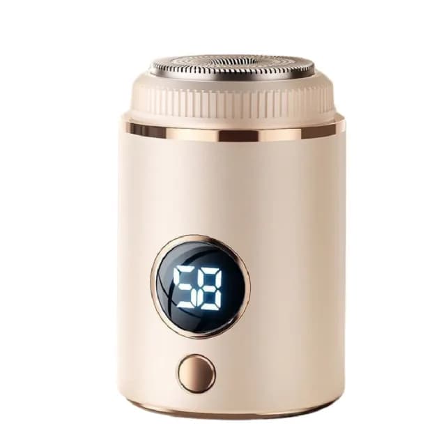 【小而巧】高顏值數顯電動刮鬍刀(便攜 電鬍刀 剃鬚刀 修鬍刀 鬢角刀 防水 旅行 男友 老公  生日禮物)