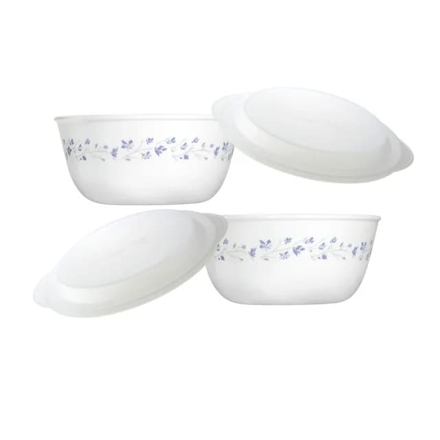 【CorelleBrands 康寧餐具】拉麵碗兩入+6吋微波蓋兩入組(多花色可選)