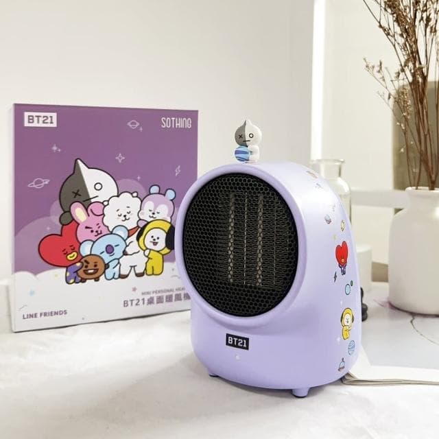 【SOTHING 向物】BT21桌面暖風機(暖腳器 電暖器 居家暖風機 小暖器 桌上暖風機 情人節禮物 暖風扇)