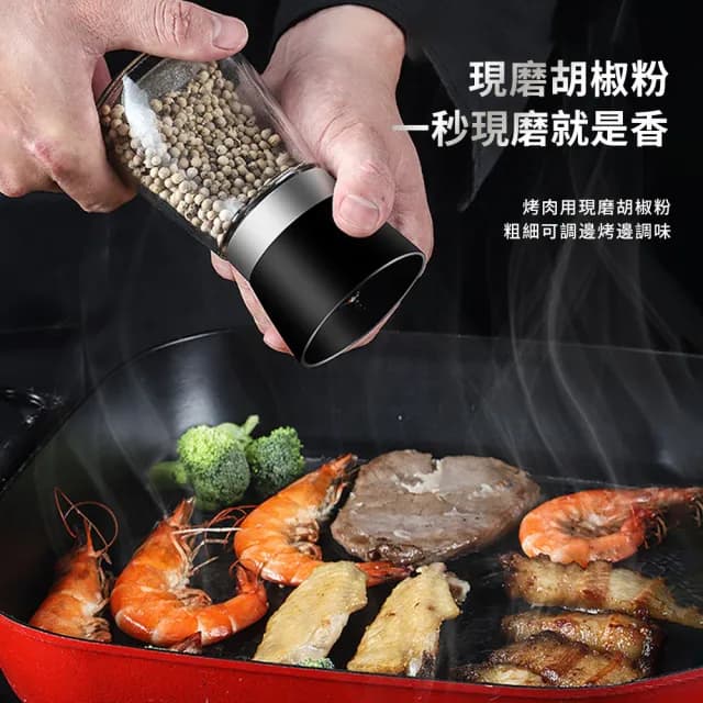 【Cooksy】不鏽鋼露營燒烤四件組(中秋烤肉/不鏽鋼烤肉夾/烤肉用具/剪刀/調味罐/刷具)