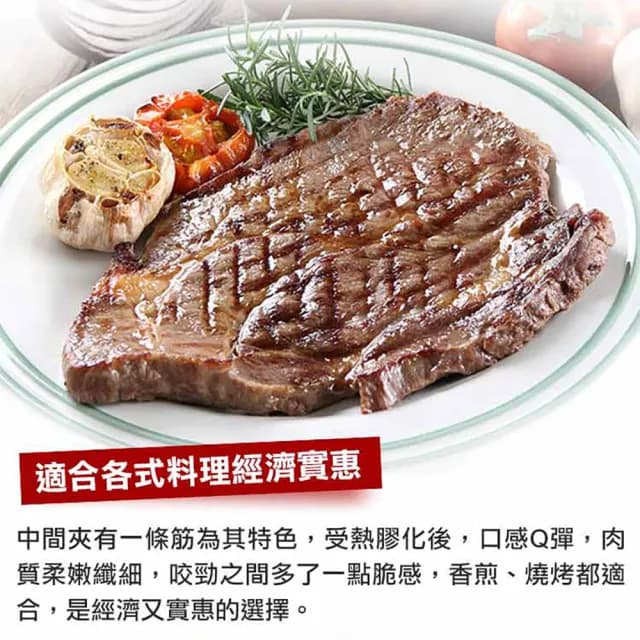 【享吃肉肉】巨無霸霜降沙朗牛排6片(PRIME級/16盎司/450g±10%  中秋烤肉/燒烤)